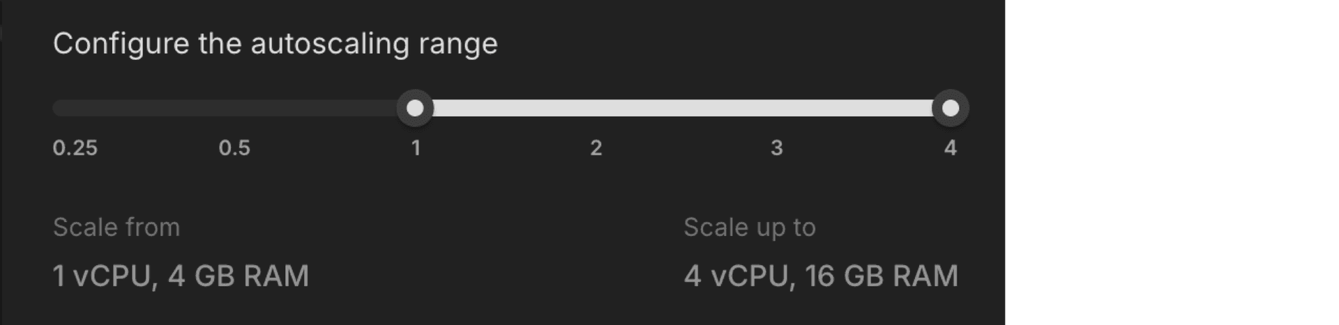 Autoscaling control