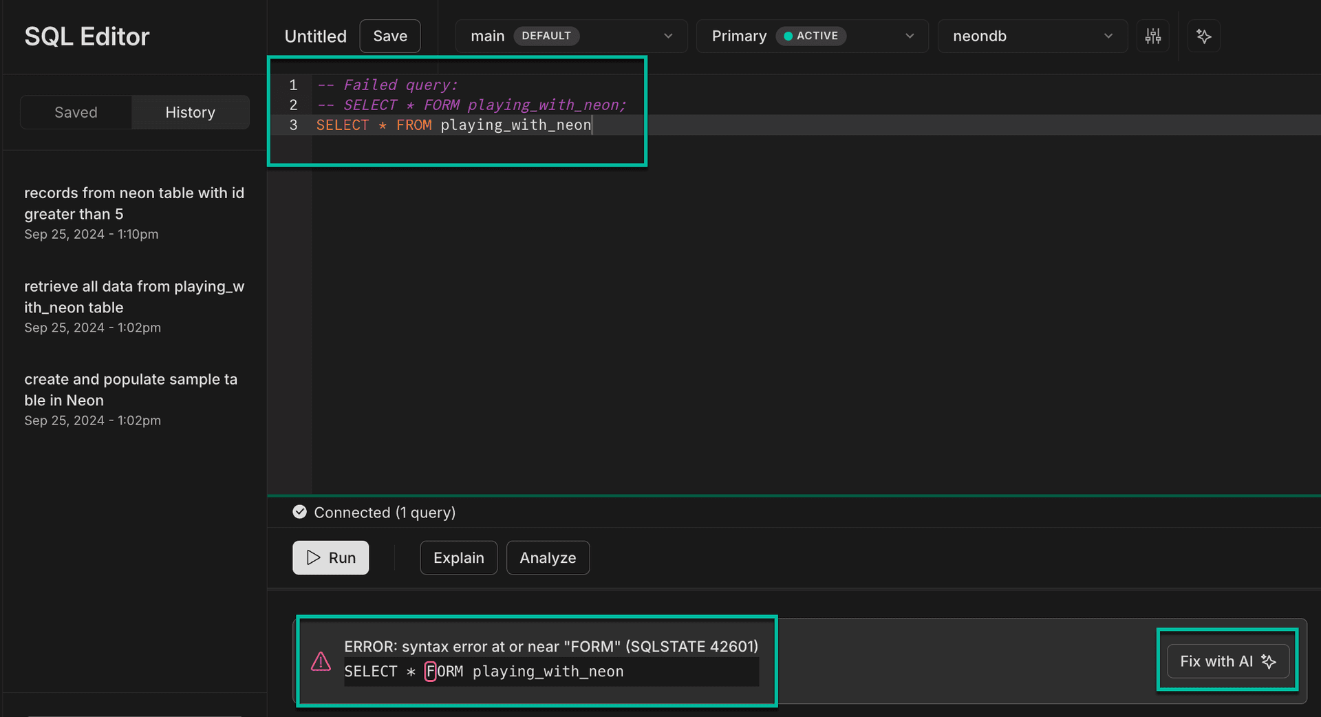 Fix withn AI