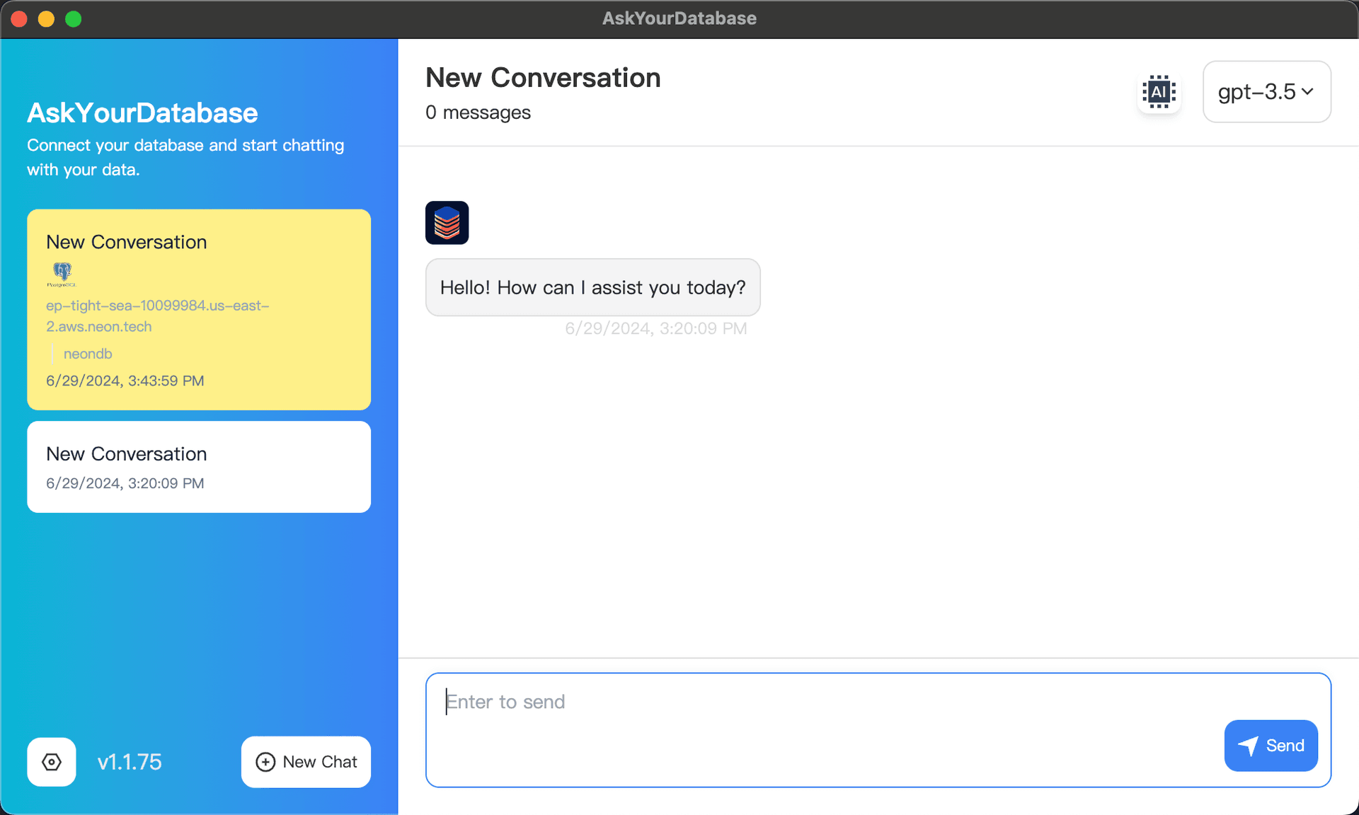 New chat session